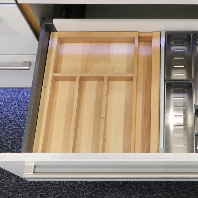 Expandable wooden cutlery drawer insert | cutlery inserts online UK
