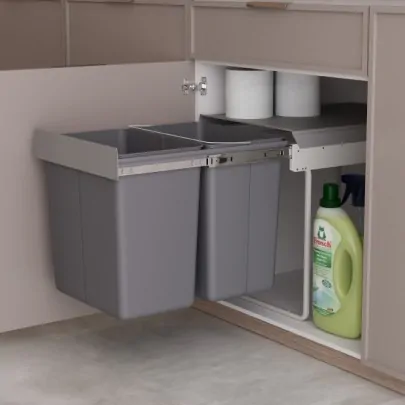 Under Sink 30 Litre Bin For 450Mm Unit | Sink Bins Online Uk