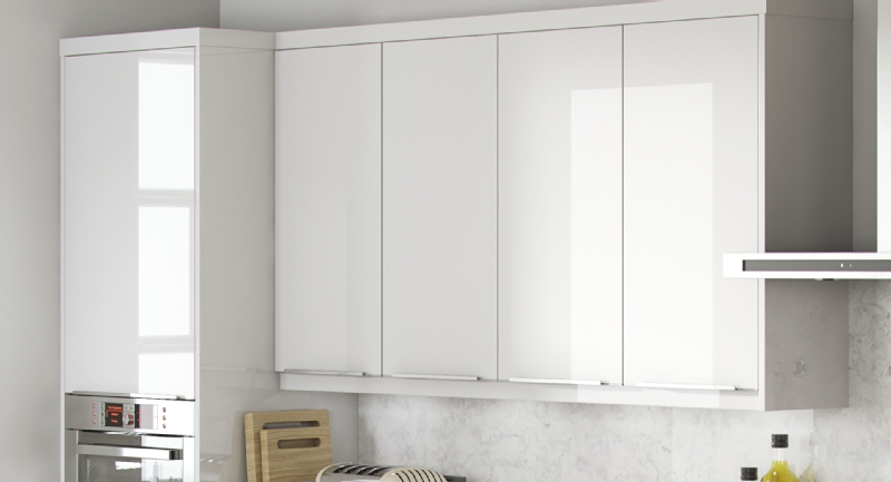 White Luxe MDF Doors - White gloss kitchens